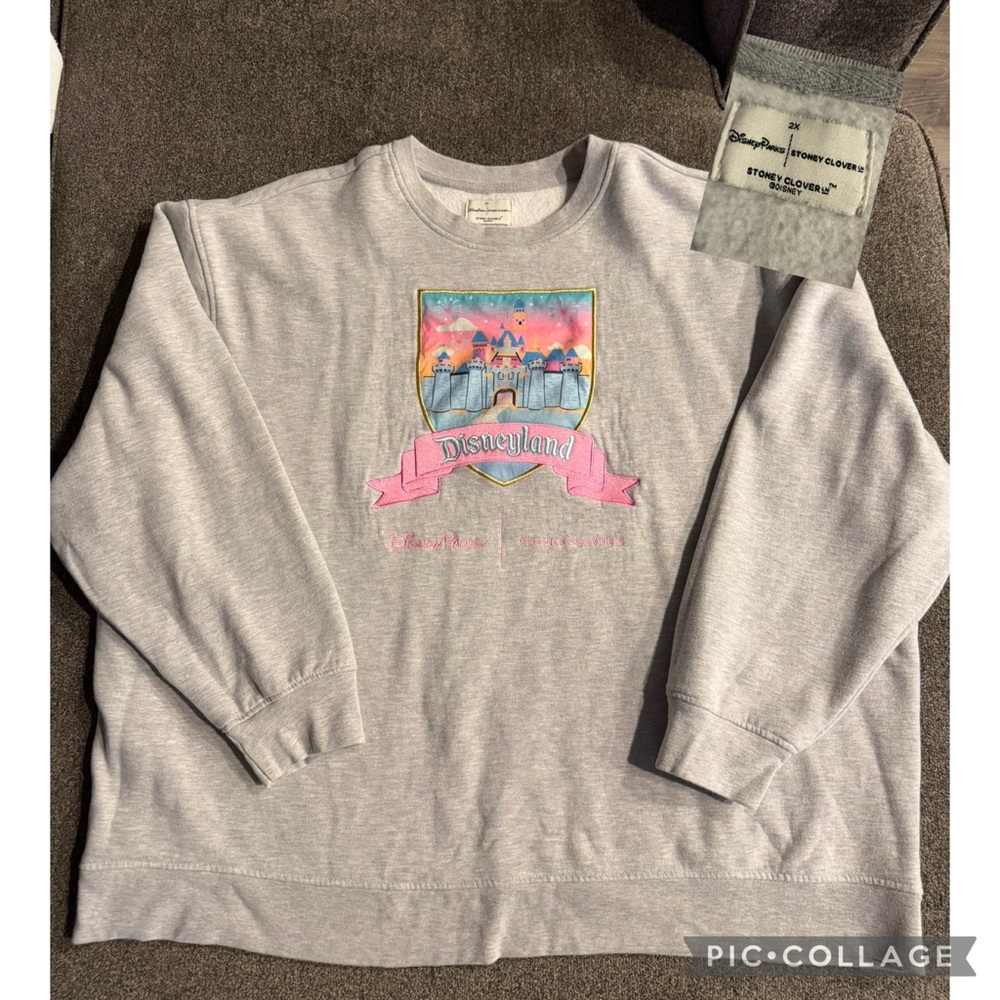 Stoney Clover Lane Gray Disneyland Sweatshirt